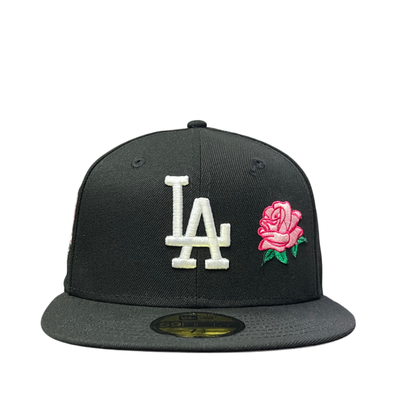 New Era Los Angeles Dodgers 50th Anniversary Rose Black Pink 59FIFTY Fitted Hat