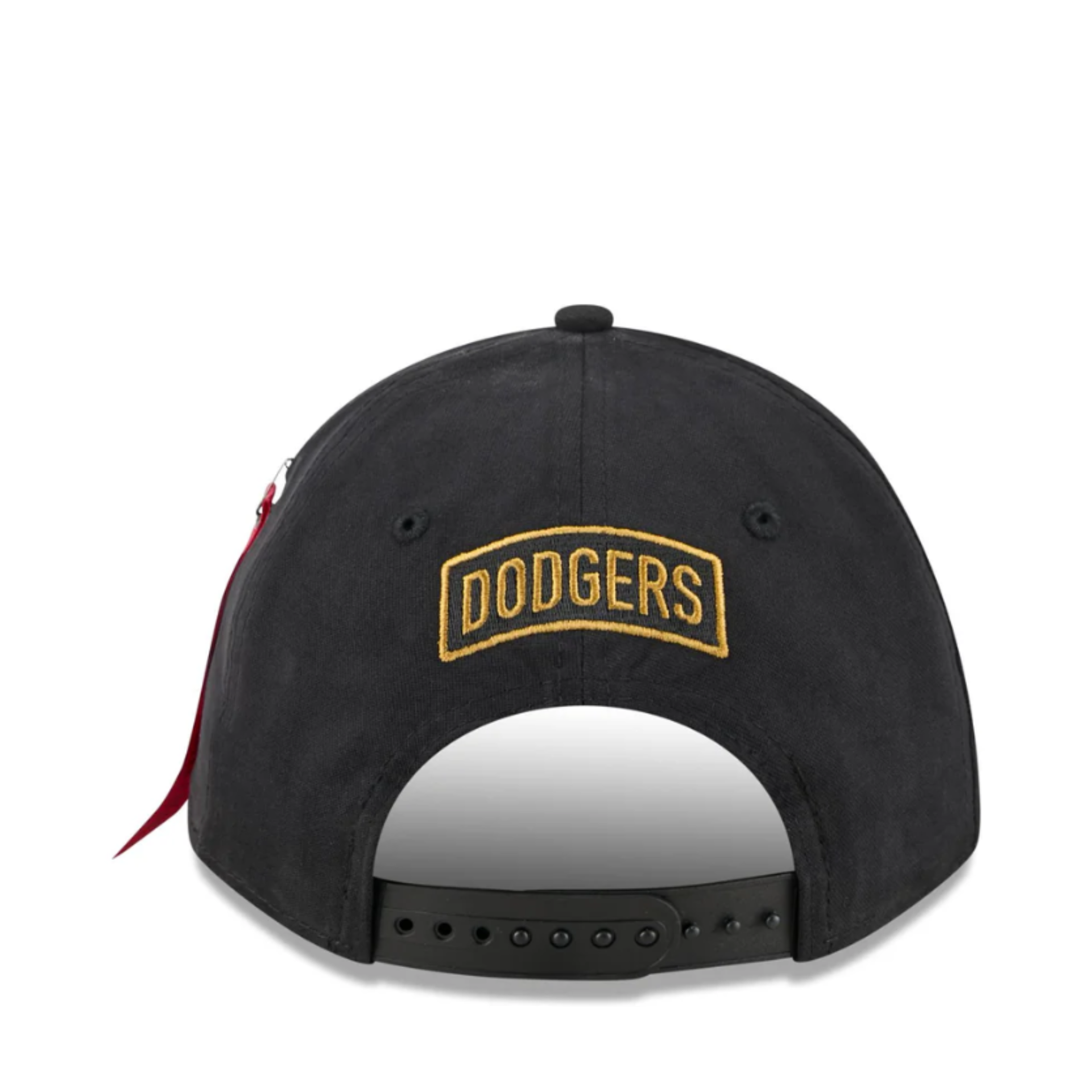Back View of New Era X Alpha Industries Los Angeles Dodgers 9FORTY M-Crown A-Frame Snapback Hat