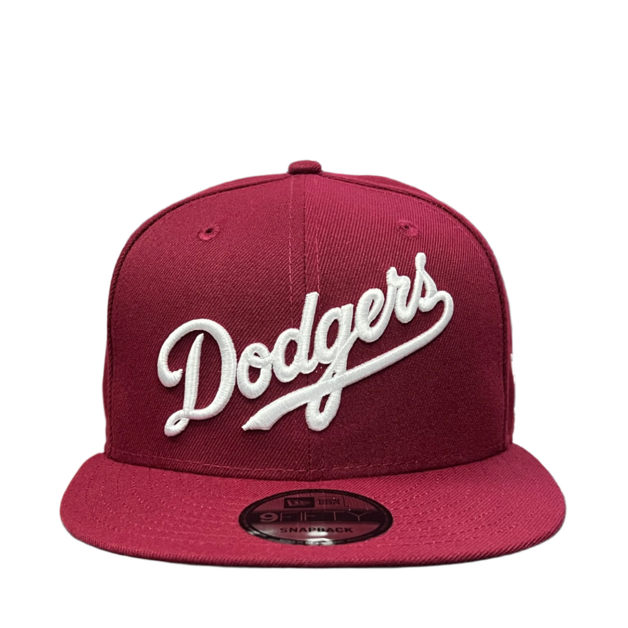 New Era Los Angeles Dodgers Script Burgundy 9FIFTY Snapback Hat