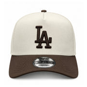New Era Los Angeles Dodgers Chrome/Walnut 9FORTY A-Frame Snapback front view