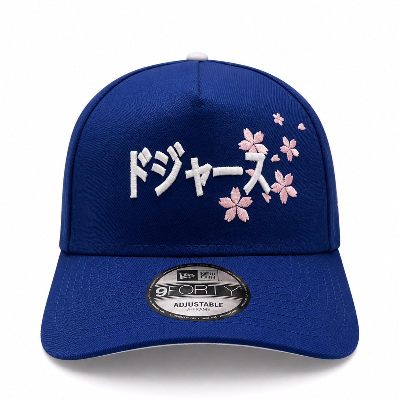 Los Angeles Dodgers Japanese Cherry Blossom 9FORTY A-Frame Snapback - Royal Blue front view