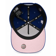 Los Angeles Dodgers Japanese Cherry Blossom 9FORTY A-Frame Snapback - Royal Blue under visor view