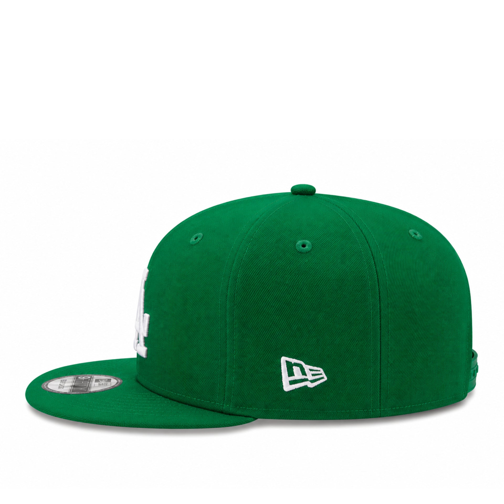 New Era Los Angeles Dodgers Kelly Green 9FIFTY Snapback Hat side view