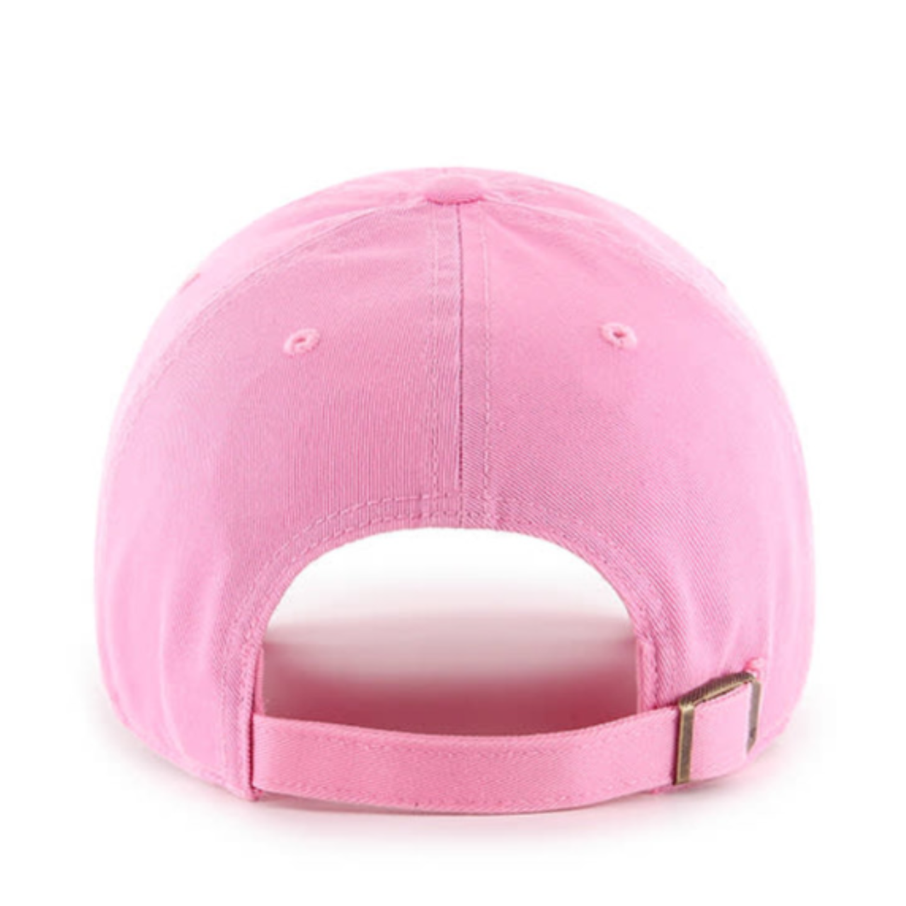 Back of 47 Brand Los Angeles Dodgers Rose Pink Clean Up Adjustable Strap Hat