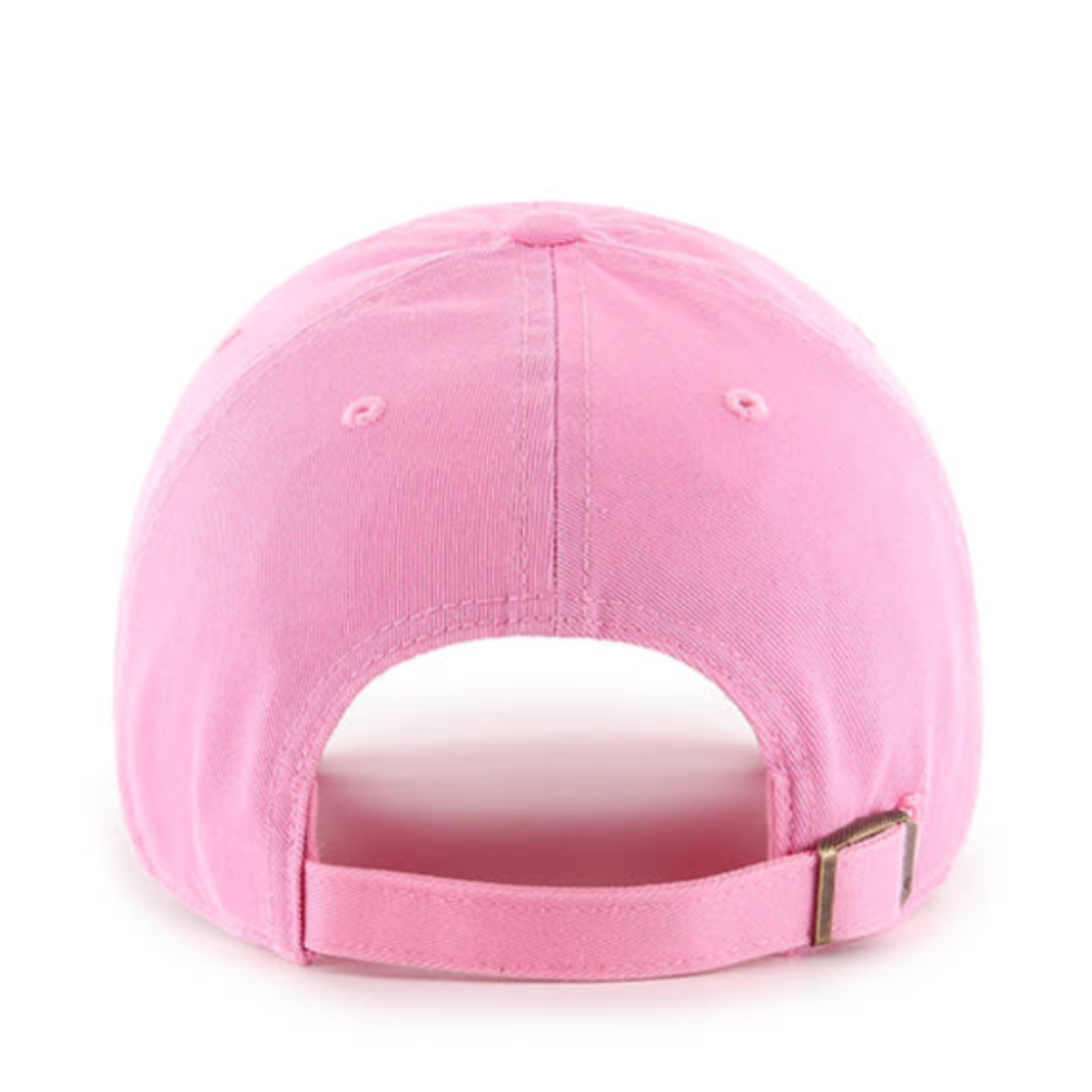 Back of 47 Brand Los Angeles Dodgers Rose Pink Clean Up Adjustable Strap Hat