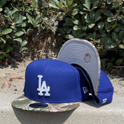 blue camo los angeles dodgers 59fifty new era fitted hat