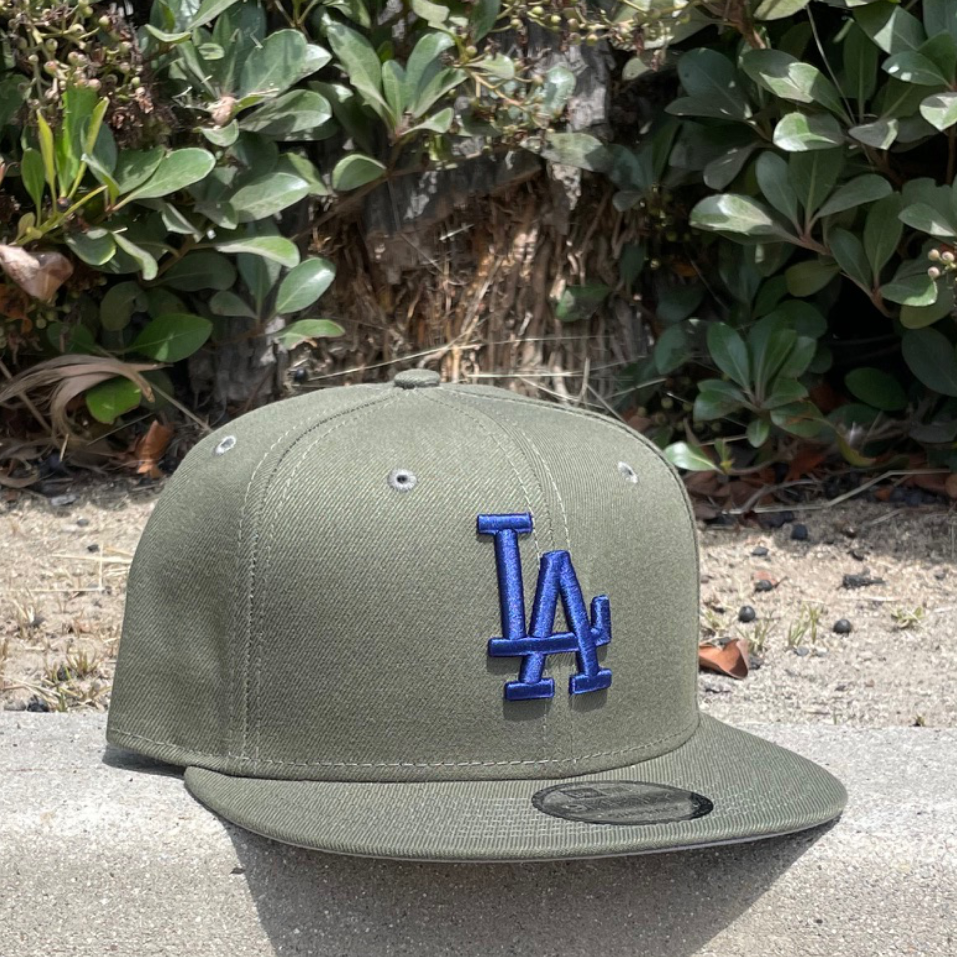 olive los angeles dodgers new era 9fifty snapback hat