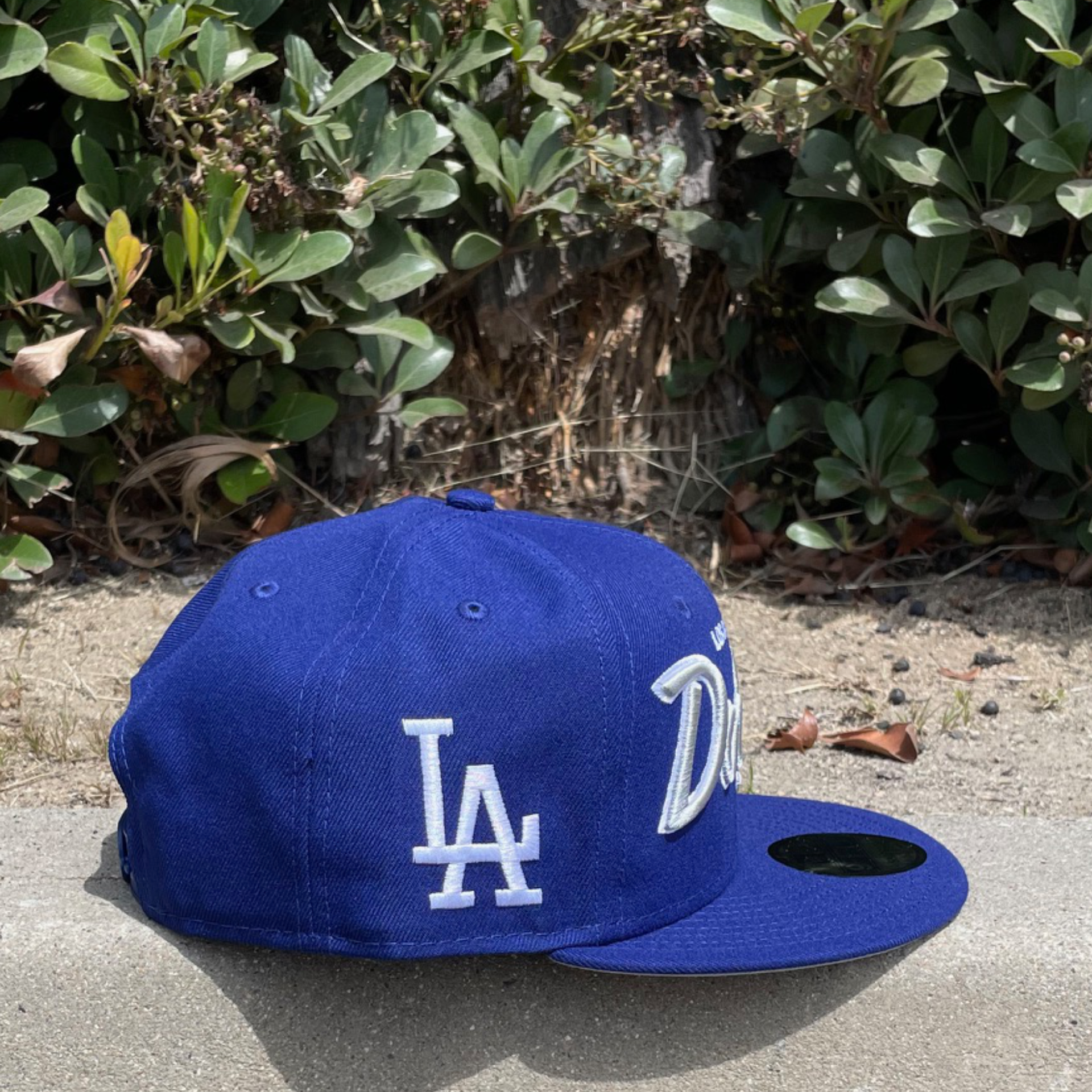 blue los angeles dodgers script 9fifty snapback hat