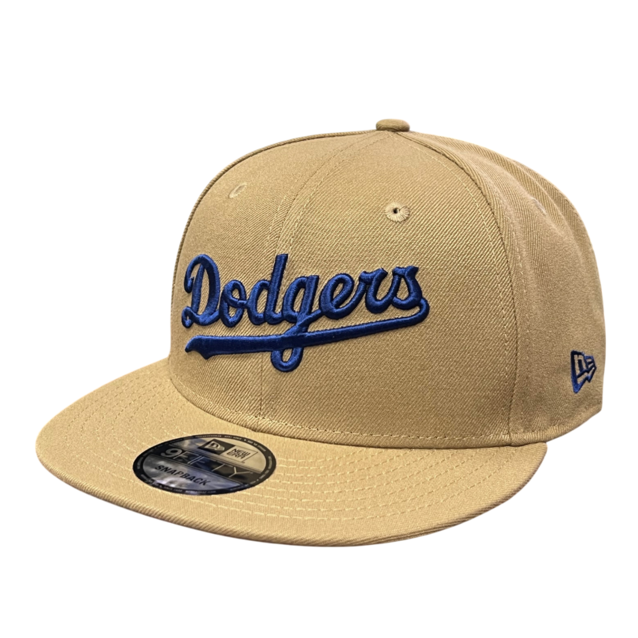 Los Angeles Dodgers Script Logo Khaki 9FIFTY Snapback Hat