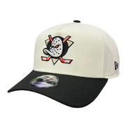 Anaheim Ducks Chrome Black 9FORTY A-Frame Snapback Hat