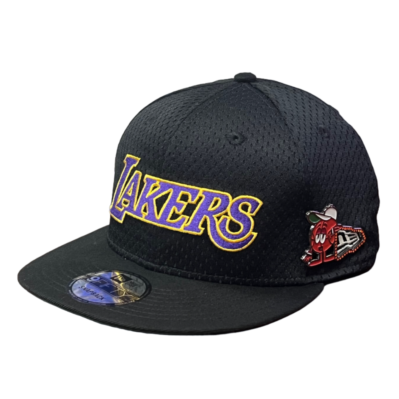 NewEra NBA Los Angeles Lakers Post-Up Pin Mesh 9FIFTY Snapback Hat