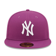 NewEra MLB New York Yankees NY Color Pack 59Fifty Fitted Hat Purple