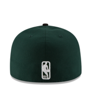 New Era NBA Milwaukee Bucks Green/Black 2 Tone 59FIFTY Fitted Hat Back