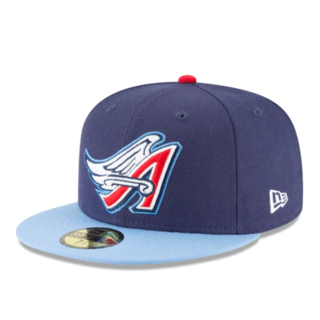 New Era MLB Los Angeles Anaheim Angels 1997 Cooperstown Navy/Sky Blue 2 Tone 59FIFTY Fitted Men's Hat