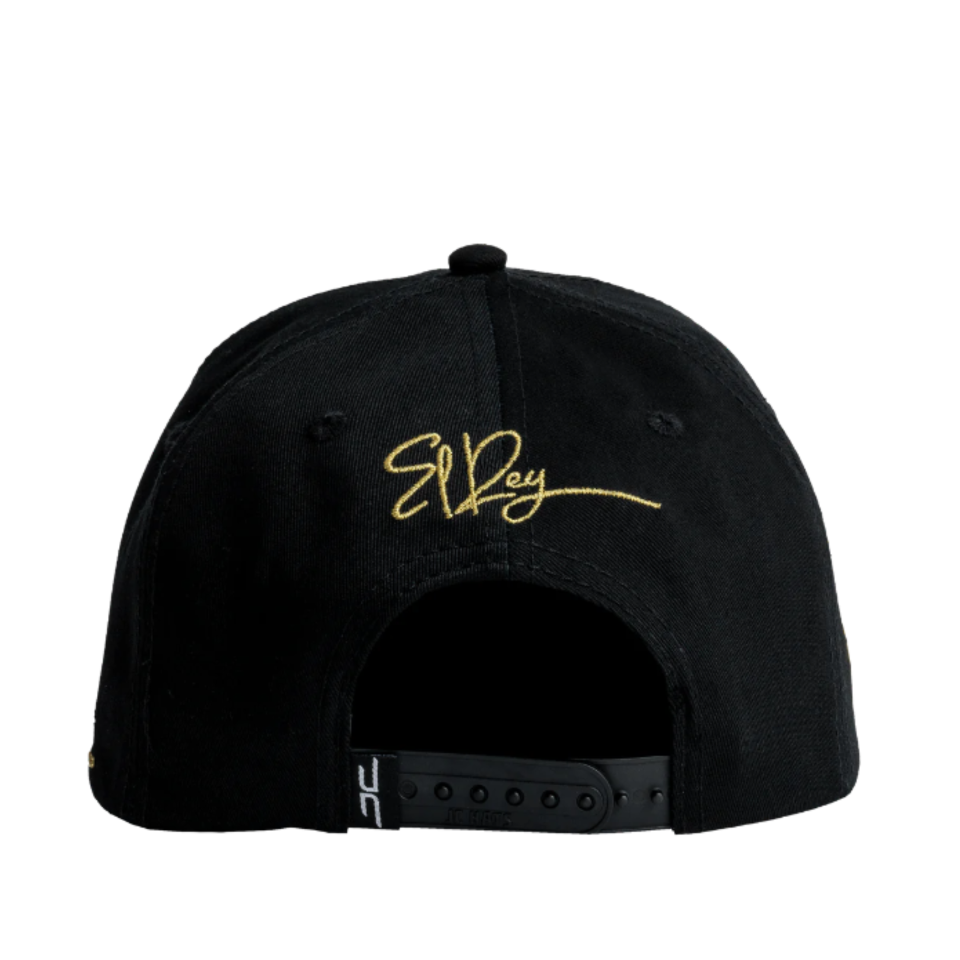 JC Gold lion logo Black snapback