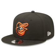 NewEra 9FIFTY Baltimore Orioles black snapback cap.