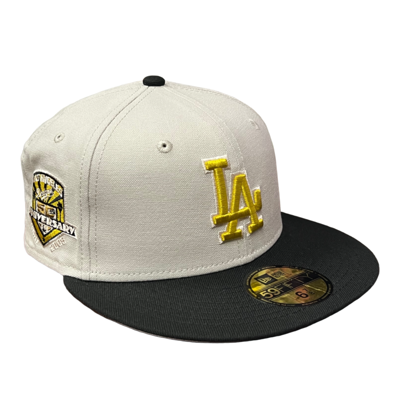 NewEra MLB Los Angeles Dodgers 2 Tone Stone 75th Anniversary 59FIFTY Men's Fitted Hat