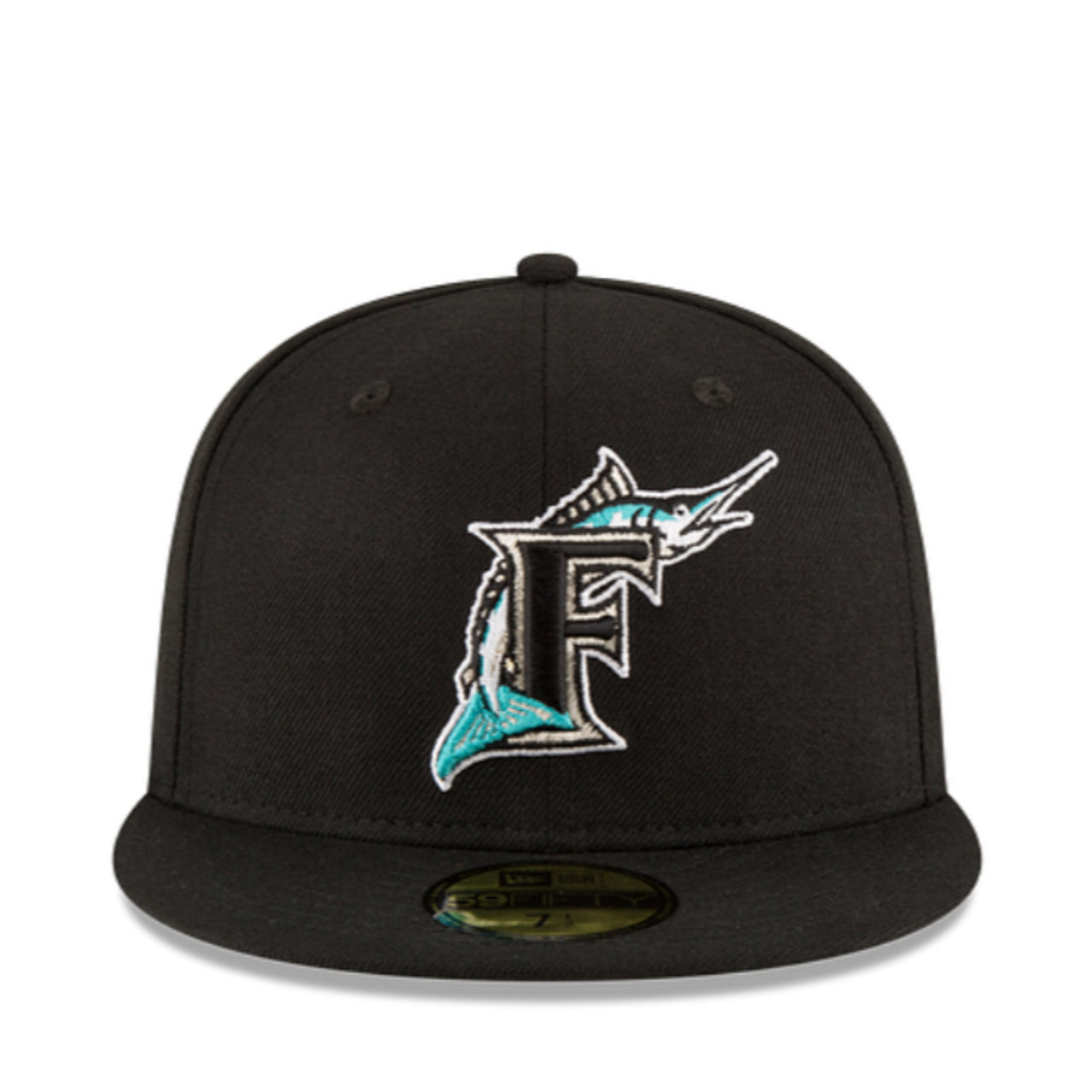 New Era Florida Marlins World Series 1997 Black 59FIFTY Fitted Hat front view