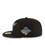 New Era Florida Marlins World Series 1997 Black 59FIFTY Fitted Hat left side view
