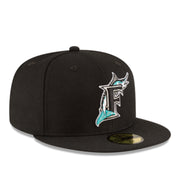 New Era Florida Marlins World Series 1997 Black 59FIFTY Fitted Hat front right view