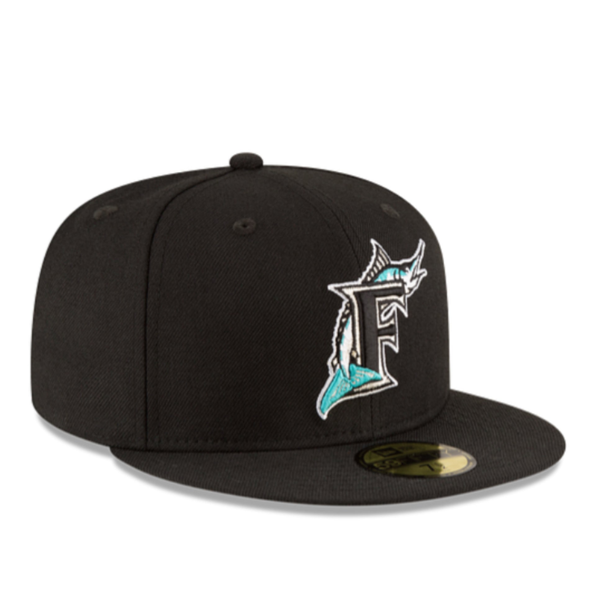 New Era Florida Marlins World Series 1997 Black 59FIFTY Fitted Hat front right view