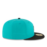New Era Florida Marlins World Series 1997 Teal Black 59FIFTY Fitted Hat right side view