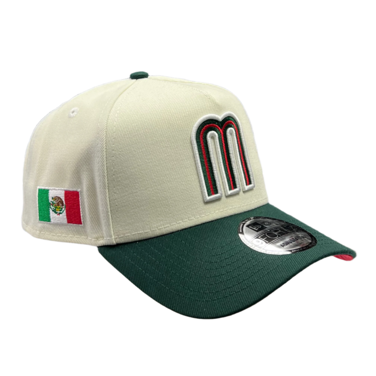 New Era Mexico Chrome Green 9Forty A-Frame Snapback