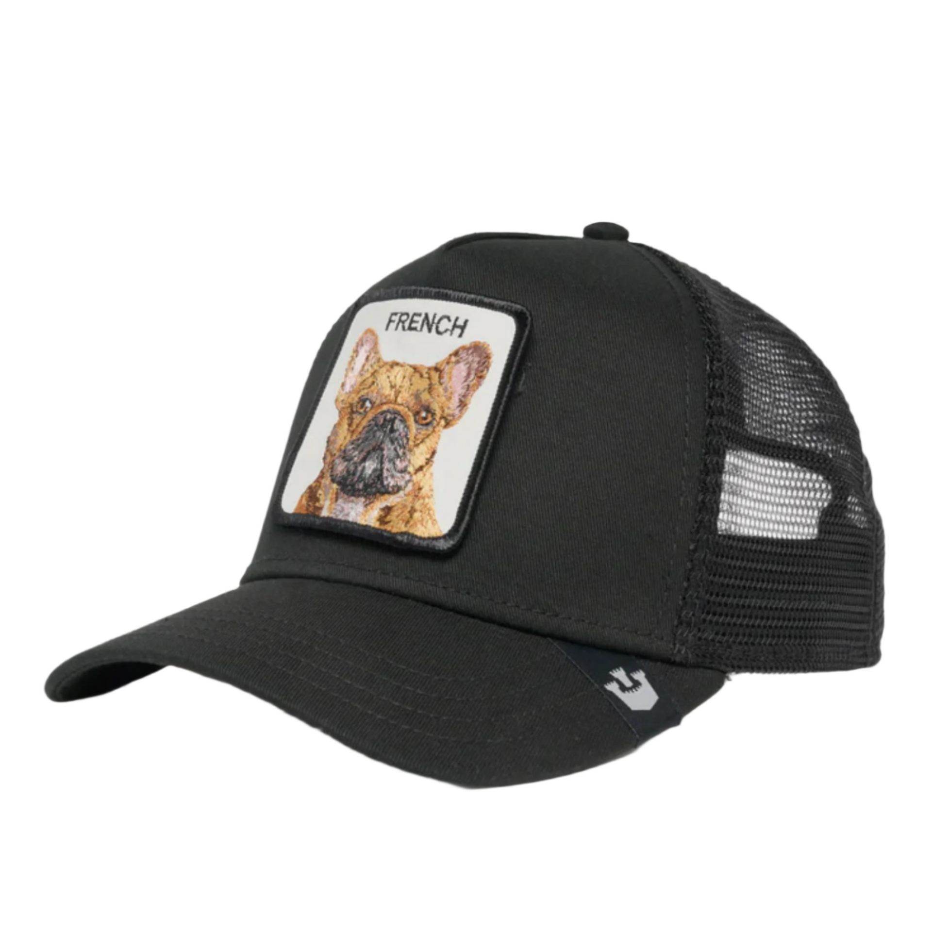 Goorin Bros The French Frenchie Dog Black Trucker Mesh Snapback