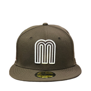 front of walnut brown new era mexico baseball 59fifty fitted hat