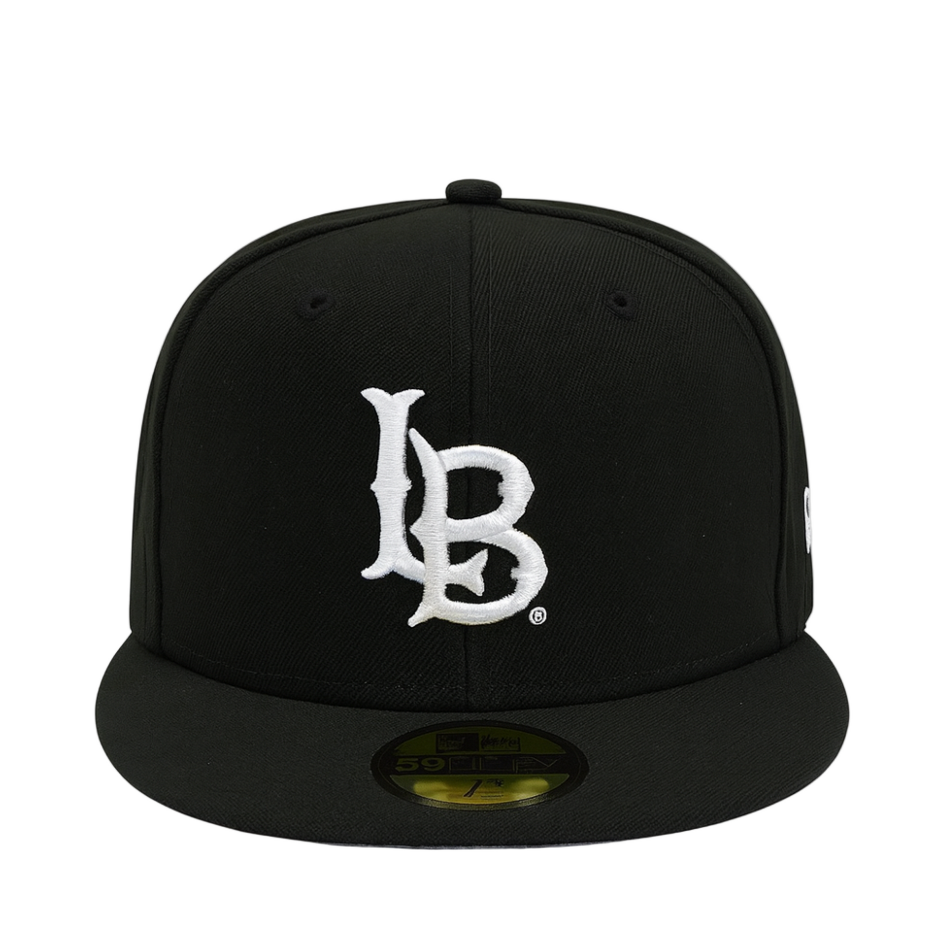 New Era Long Beach State Athletics Black White 59FIFTY Fitted Hat