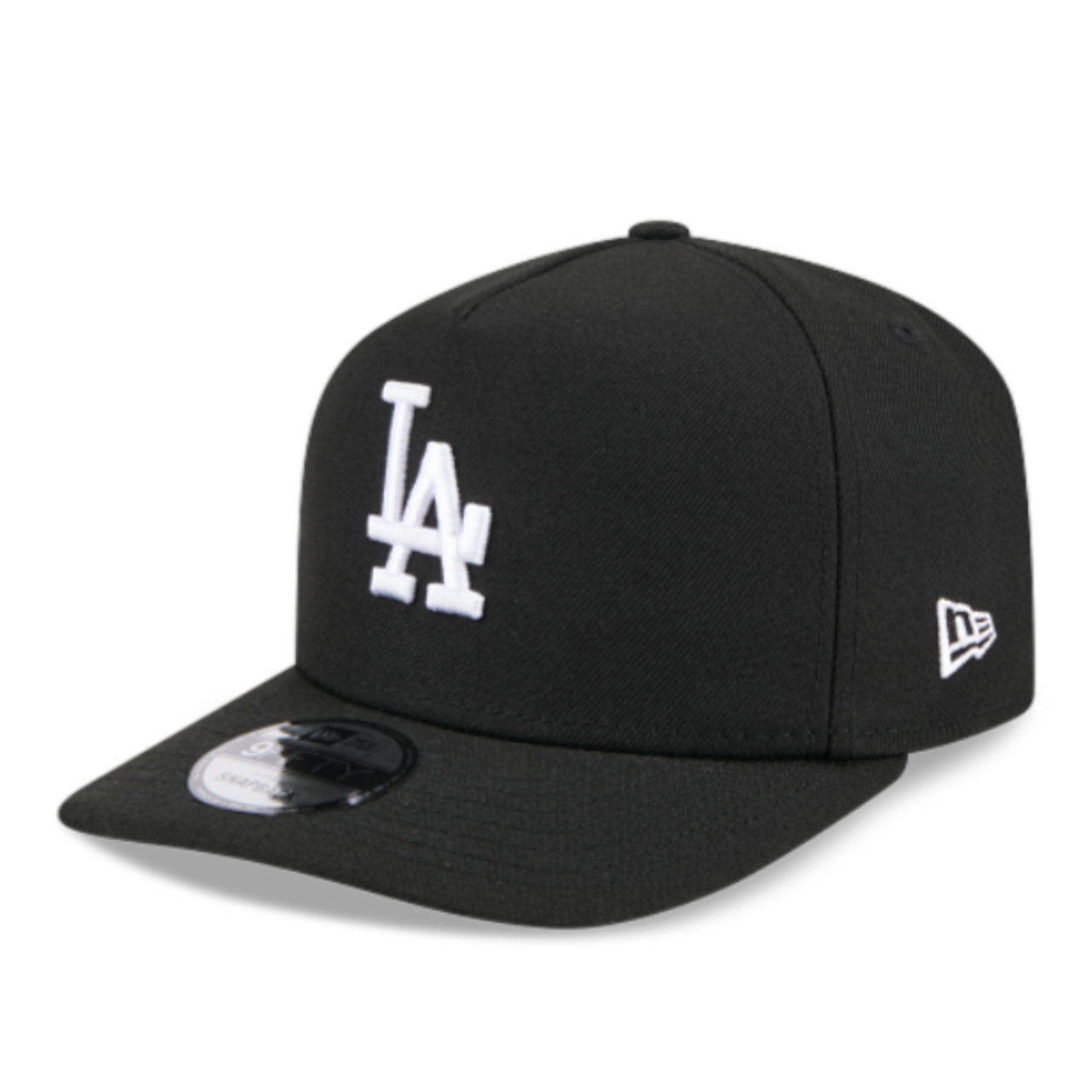 Los Angeles Dodgers LA 9FIFTY A-Frame Curved Black White Snapback Hat