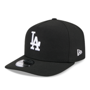 Los Angeles Dodgers LA 9FIFTY A-Frame Curved Black White Snapback Hat