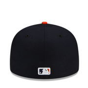 New Era MLB Detroit Tigers D Navy Orange 59Fifty Fitted Hat Back