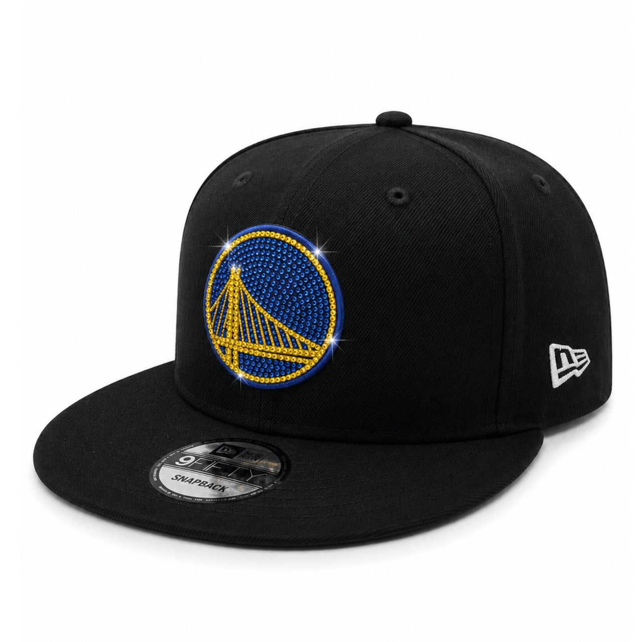 New Era Golden State Warriors Rhinestone Black 9FIFTY Snapback Hat