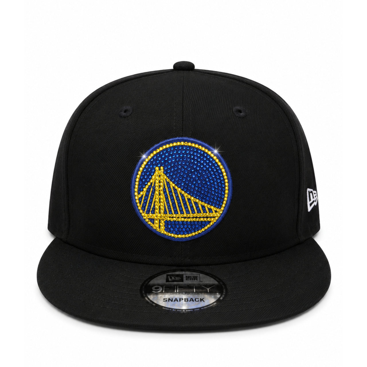 New Era Golden State Warriors Rhinestone Black 9FIFTY Snapback Hat