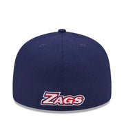 back of New Era NCAA Gonzaga Bulldogs Navy 59FIFTY Fitted Hat