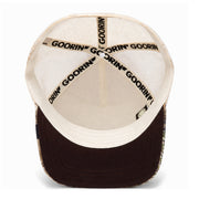 Goorin Bros Bae Doe Trucker Snapback Hat Real Tree Edge under visor view