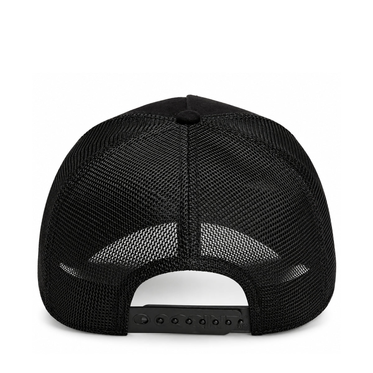 Goorin Bros Pecora Nera Rossa Black/Red Suede Mesh Trucker Snapback Hat back view