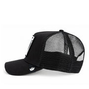Goorin Bros The Black Sheep Mesh Trucker Snapback Hat left side view