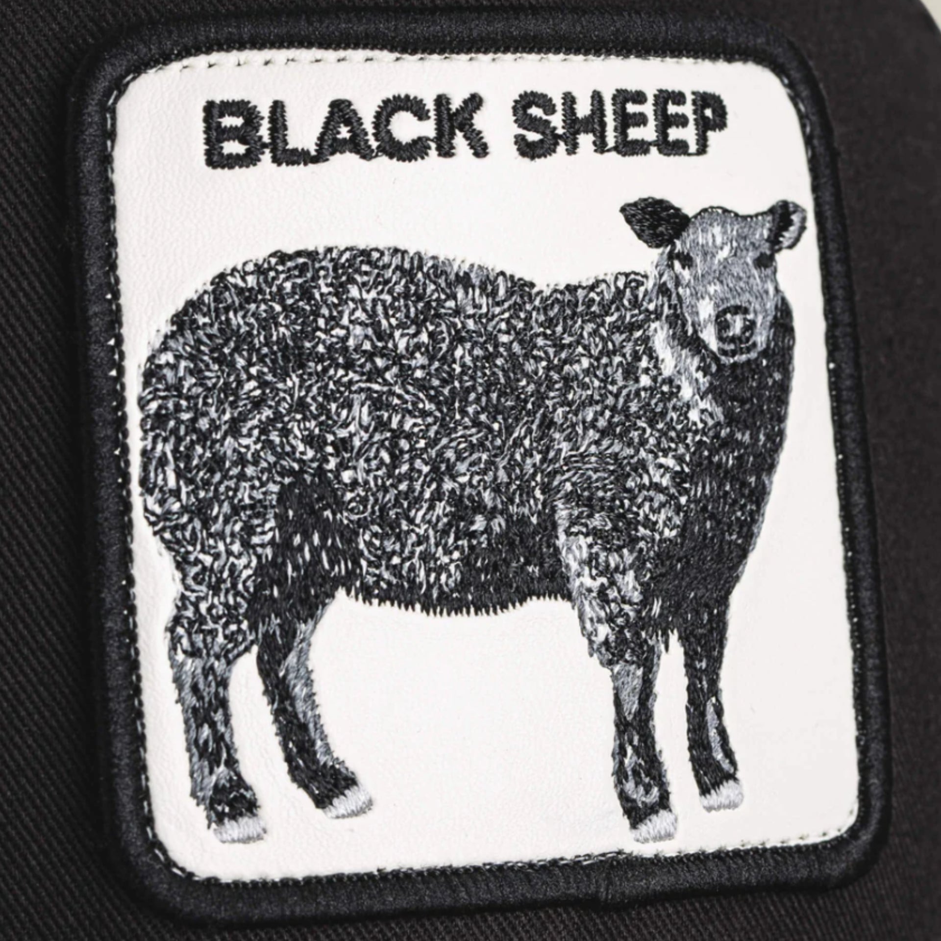 Goorin Bros The Black Sheep Mesh Trucker Snapback Hat logo view