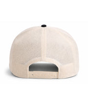 Goorin Bros The Cancelled Skull Leather Mesh Trucker Snapback Hat Chrome Black back view