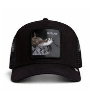 Goorin Bros Outlaw Trucker Snapback Hat Black front view