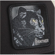 Goorin Bros The Panther All Black Trucker Mesh Snapback logo view