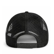Goorin Bros Rooster Trucker Snapback Hat White Black front view back view