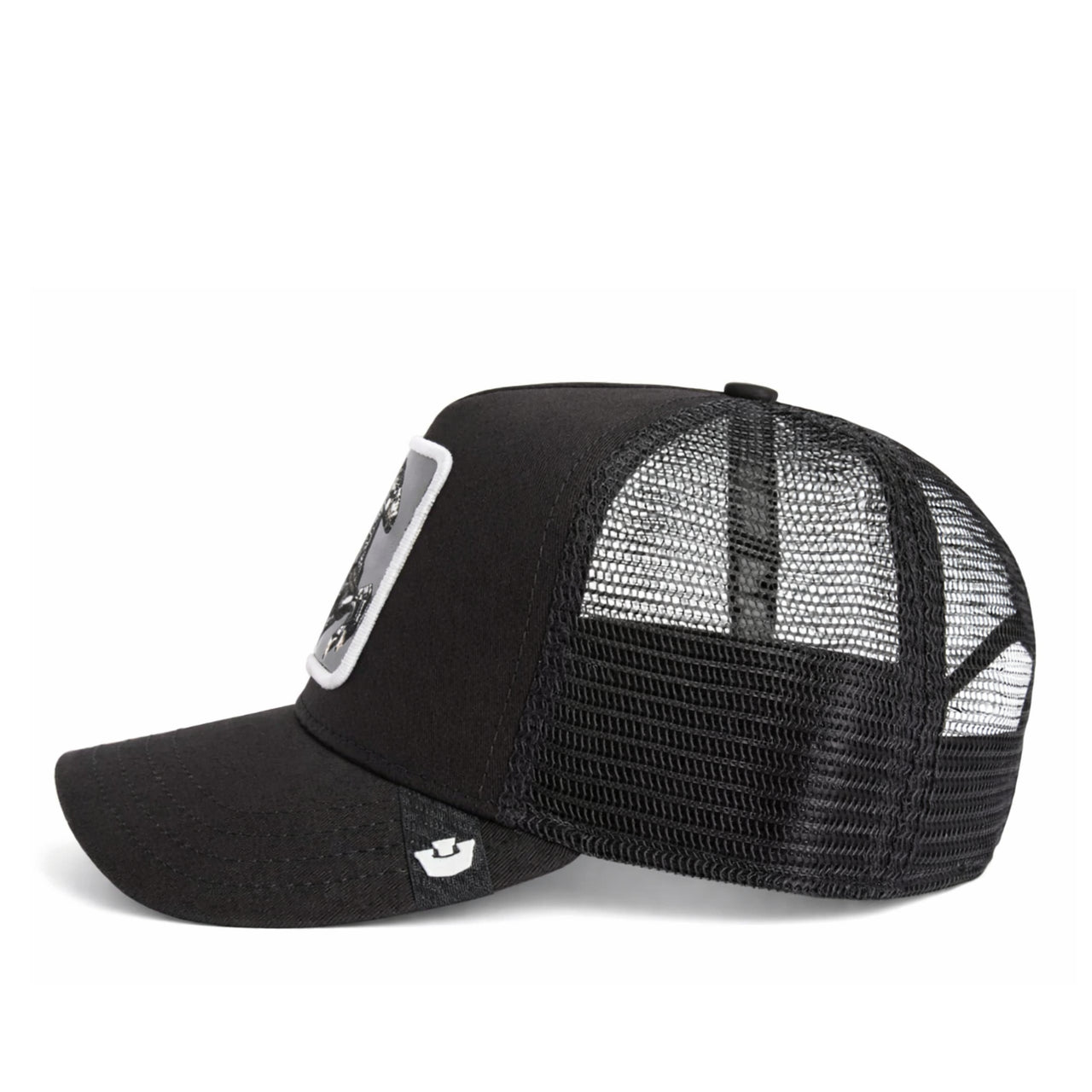 Goorin Bros The Stallion Trucker Snapback Hat Black side view