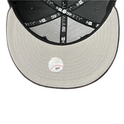 gray under visor of New Era Chicago White Sox Dark Graphite 59FIFTY Fitted Hat