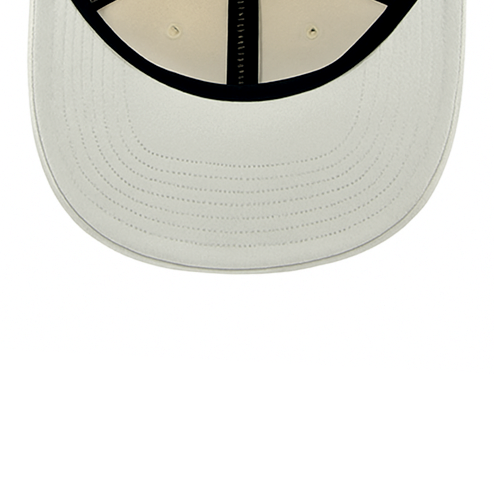 gray bottom of San Diego Padres Ivory Brown Corduroy Pro Crown Fit Snapback