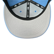 gray under visor of New Era Mexico Baseball Sky Blue 59FIFTY Fitted Hat