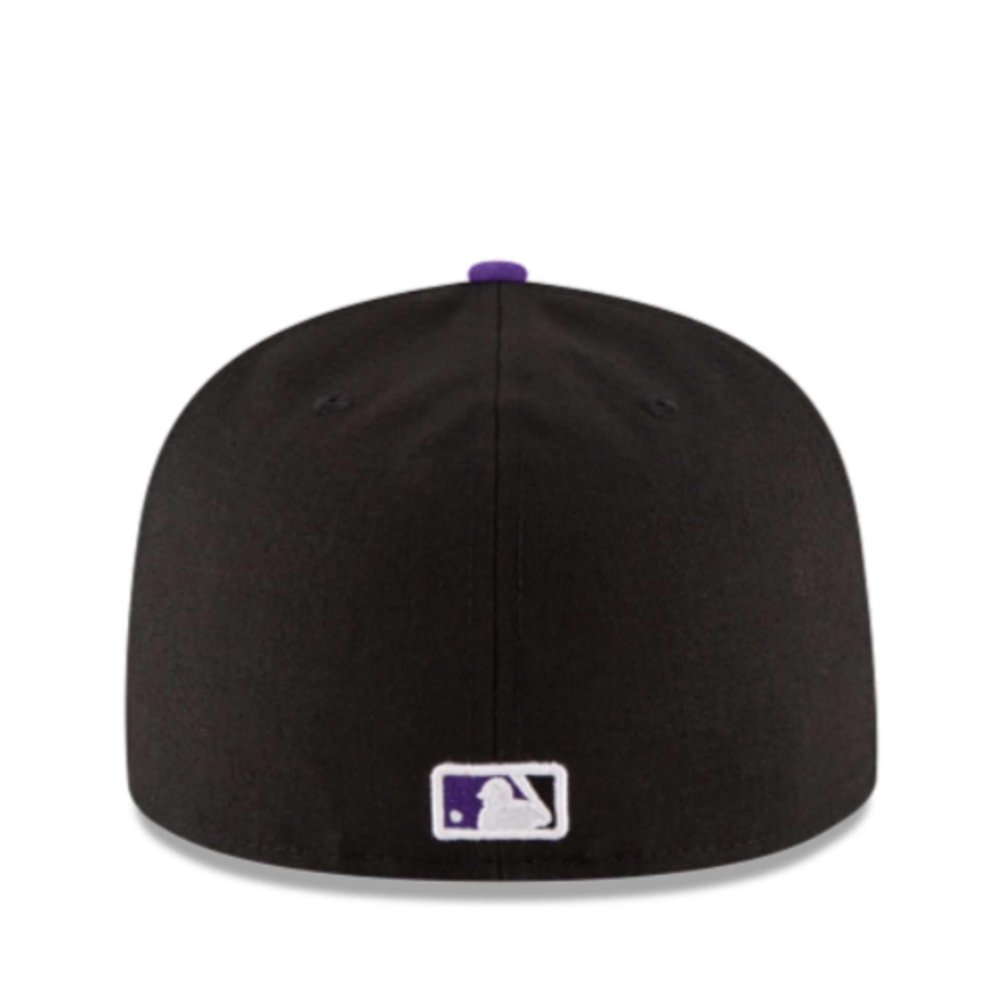 New Era MLB Colorado Rockies CR Black 59Fifty Fitted Hat Back