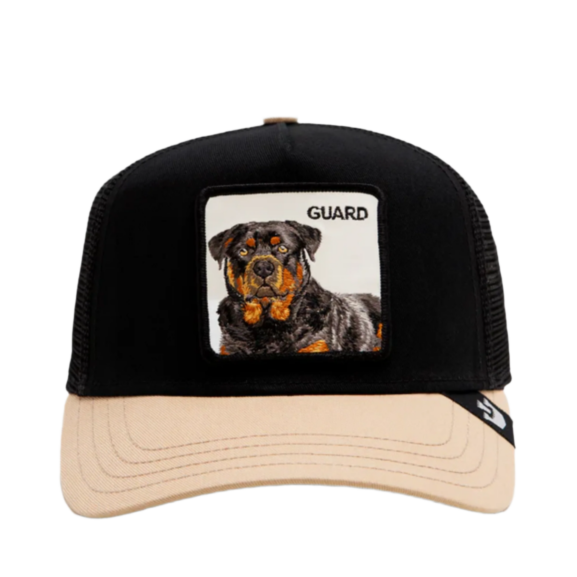 Goorin Bros The Guard Dog Black Trucker Mesh Snapback Hat